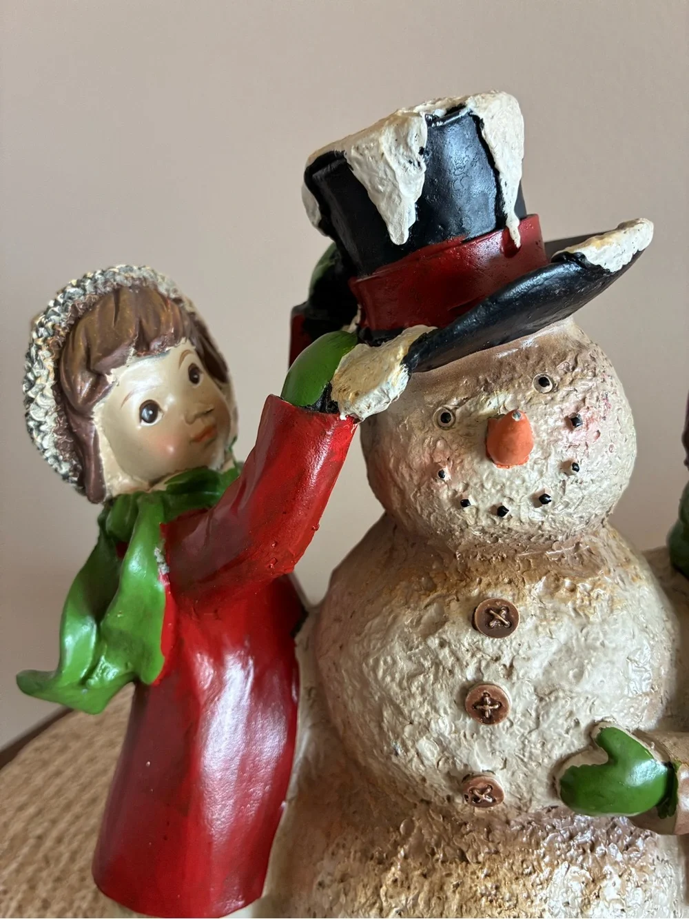 Hobby Lobby Children with Snowman Holiday Figurine